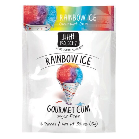 Project 7 Project 7 Rainbow Ice Gum Pieces, PK144 2021010